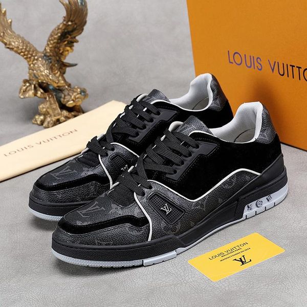 

trainer sneaker men 's shoes calzado deportivo para hombre outdoor walking comfortable lace -up men shoes sal, Black