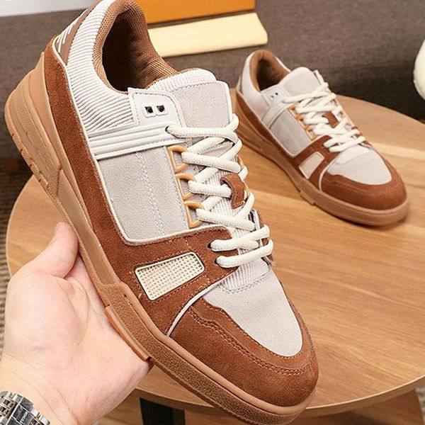 

breathable trainer sneaker mens shoes scarpe da uomo di lusso fashion outdoor walking comfortable design lace -up low casual men shoes, Black