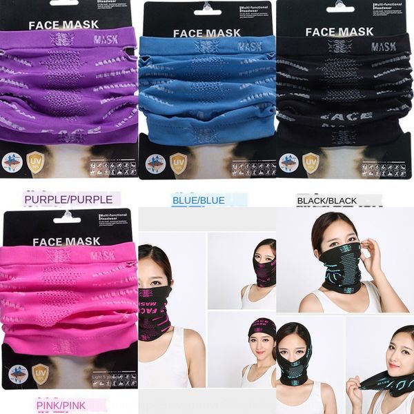 

new fashion outdoor cycling multi-functional mask magic face protection head warm scarf bicycle scarf cover windproof warm, Black