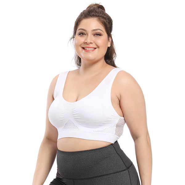 

bras for women plus size seamless bra cotton breathable underwear wireless with pads push up 5xl 6xl active, Red;black