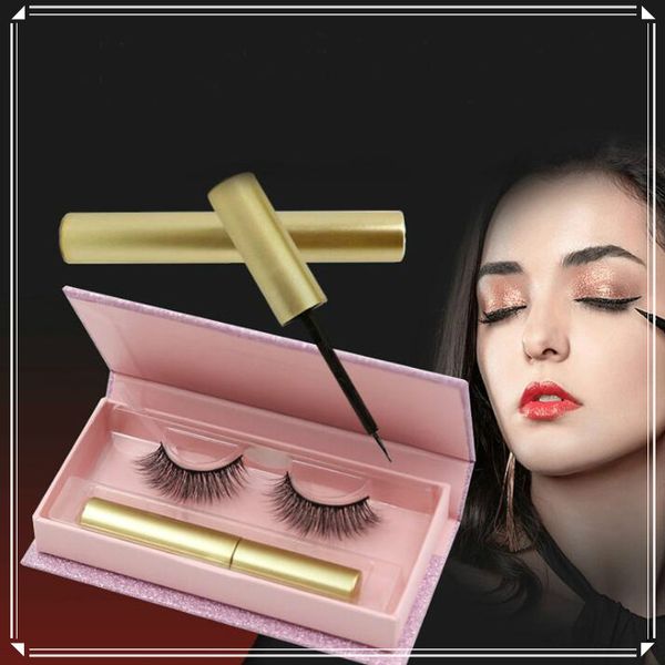 

magnetic eyeliner 3d stereo magnetic eyelashes eyelashes kit 1 pairs false eyelash natural reusable makeup set ing