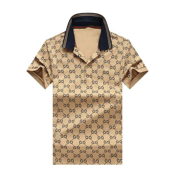 

mens polos shirts summer polo for men soft t-shirts with embroidery striped neck solid clothing -3xl3, White;black