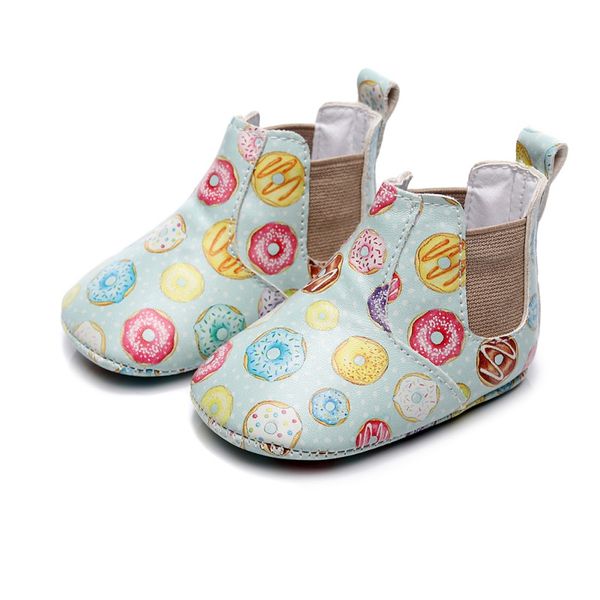

newborn baby girls infant cartoon elastic high-shoes baby soft sole anti-slip toddler shoes newborn first walker
