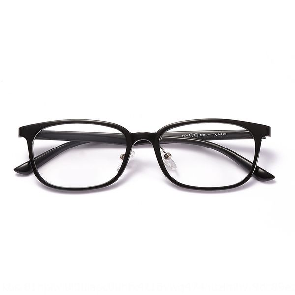 

korean myopia style flexible tr90 myopia glasses women's simple comfortable business men's glasses frame 6070, Silver