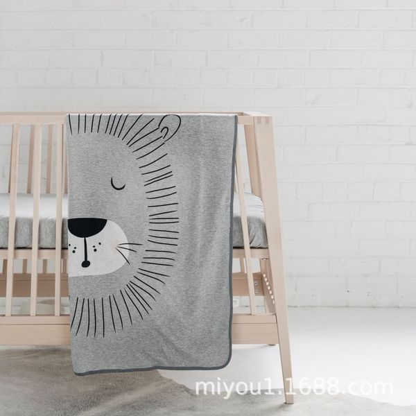 

ins giraffe rabbit tiger pure cotton square animal towel butterfly butterfly blanket edge baby towel