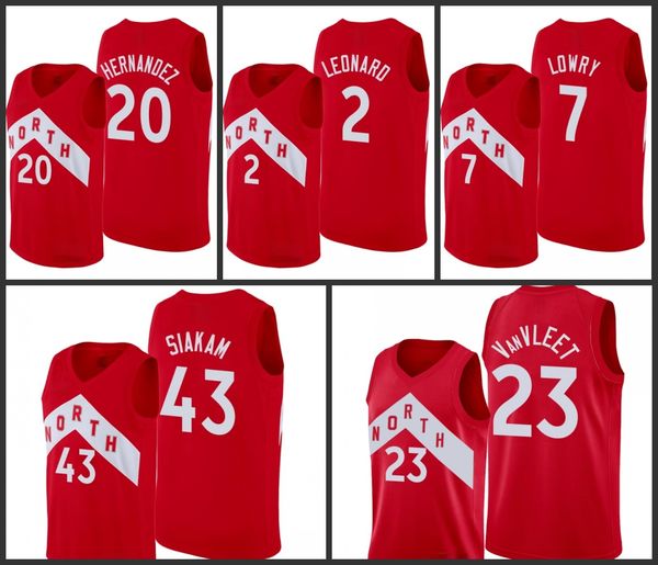 

Toronto Raptors Dewan Hernandez Fred VanVleet Kyle Lowry Kawhi Leonard Pascal Siakam Men 2019-20 Jersey