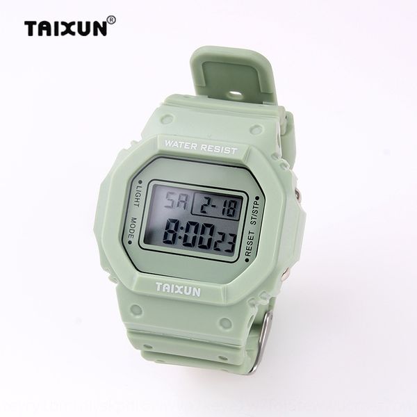 

hg4ga tai'an square ins harajufeng multifunctional korean electronic watch male student electronic waterproof watch 210 waterproof mete, Blue