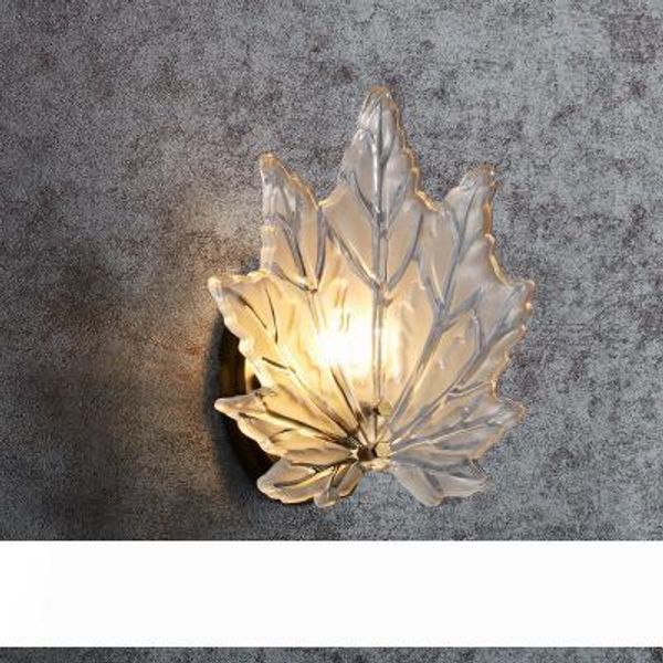 

american copper maple leaf wall light for bedroom new modern wall sconce lighting living room bedside background wall light fixtures myy