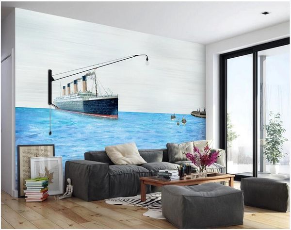 

3d wallpaper custom p mural nordic hand painted nautical art background wall decoration 3d stickers wall murals wallpaper home decor