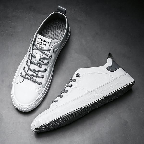 

douyin men shoes youth popular brand casual board shoes versatile flat anti-slip students white shoes-style hip hop trendy