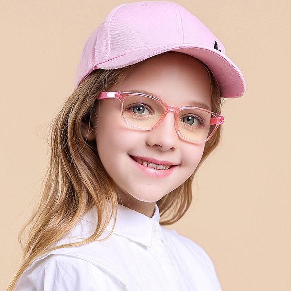 

computer glasses blue light blocking for kids boys girls teens children gaming eyewear reduce eyestrain glasses square nerd soft, White;black