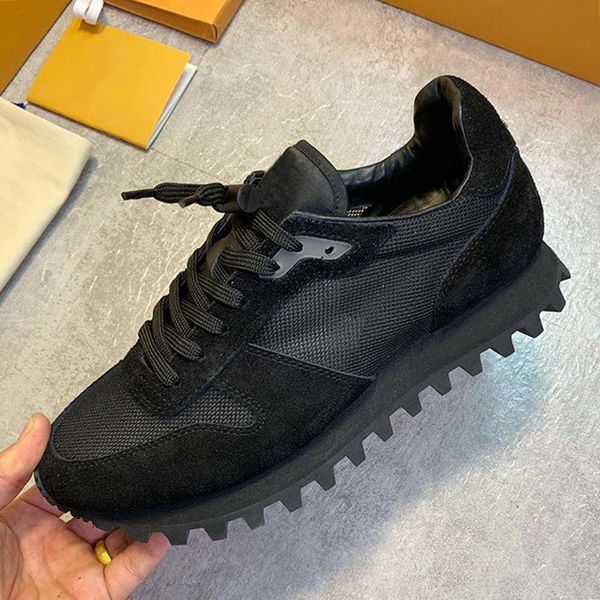 

fashion classic runner sneaker mens shoes zapatos de moda para hombre breathable sneakers lightweight sports lace -up casual men shoes, Black