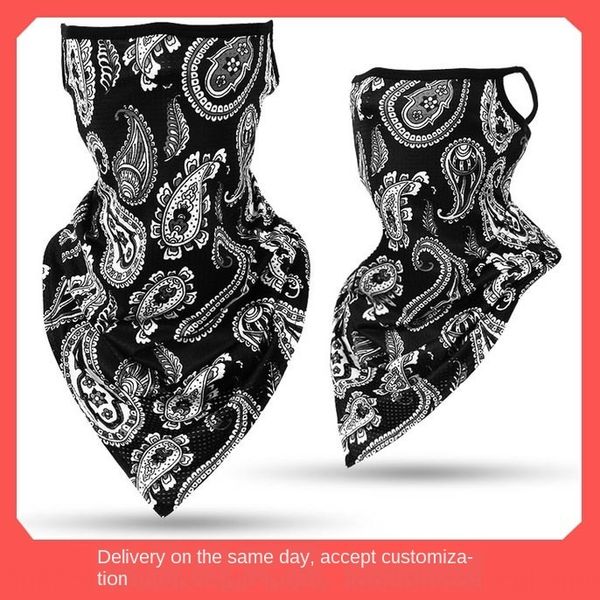 

ice silk triangle head breathable outdoor scarf collar men's and women's riding sunscreen mask mask scarf head cover