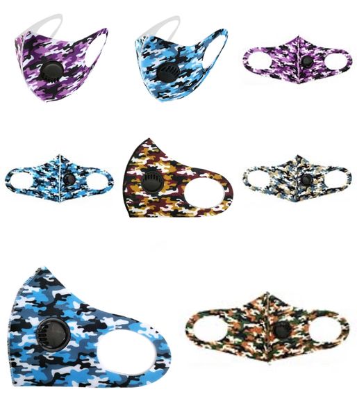 

camo designer face mask reusable funny nose masks mascherine high fashion washable cloth black red starry sky mask abc2007 oewzq#593