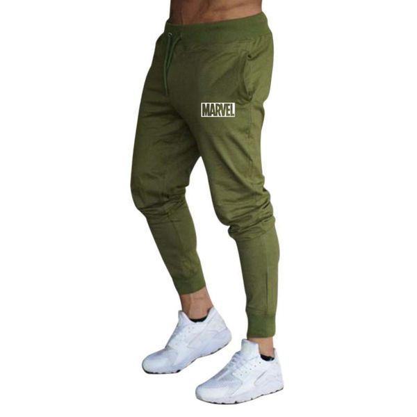 

new marvel jogging pants men sport sweatpants running pants gym men joggers cotton slim fit bodybuilding trouser, Black;blue