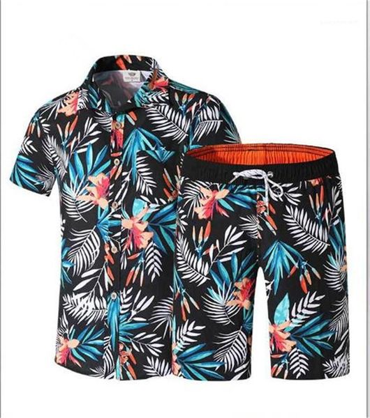 

lapel neck with short sleeve loose shorts with belt holiday summer vacation mens 2pcs leaves floral summer mens designer tracksuits, Gray