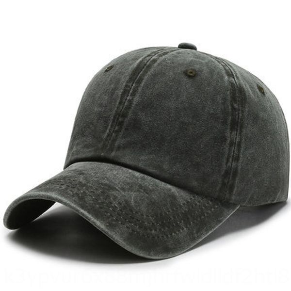 

men's korean style washed baseball sun sun hat old hat women's monochrome baseball ins light cap sunshade cap, Blue;gray