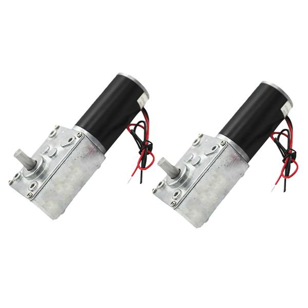 

2x micro dc worm gear box motor high torque speed reduce turbine 12v 12rpm