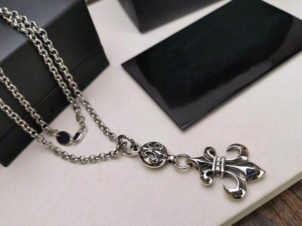 

fashion brand ch designer anchor necklace sweater chain for lady design man and women party wedding lovers gift luxury hip hop jewelry, Silver