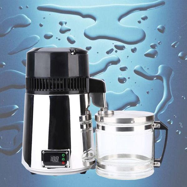 

4l 750w household pure water distiller electric stainless steel water purifier container filter distilled water machine glass