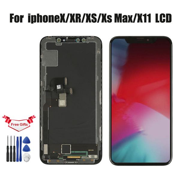 

flexible oled lcd display for iphone x/xs/xr/x11 screen touch digitizer assembly replacement repair parts with ing