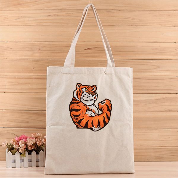

1шт ручной работы творческая простые мод девушка и женского canvas tote bag костюм для покупок, подарков, свадьбы, день рождения promotion п