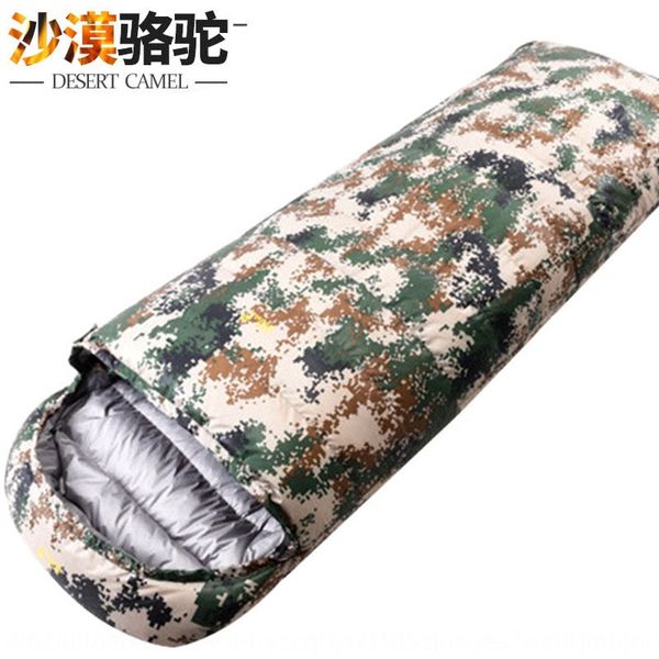 

desert camel down 2600g winter white duck down warm warm sleeping bag envelope stitching camouflage sleeping bag