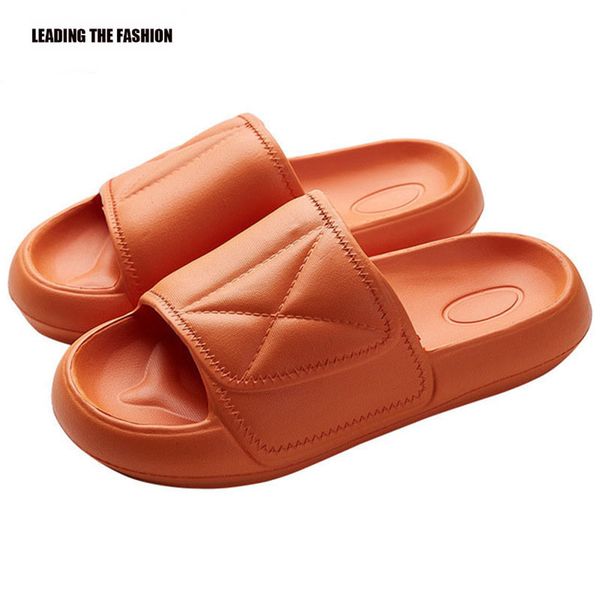 

support purchasing couple slippers 2020 fashion net red slippers non-slip soft bottom rubber bottom indoor men and women shoes, Black