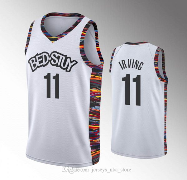 

brooklyn nets men kyrie irving caris levert kevin durant jarrett allen spencer dinwiddie white nba 2020 custom jersey, Black;red