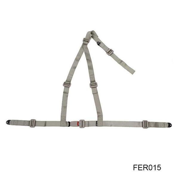 

3 points 2 inches beige color racing harness safety belt fer015