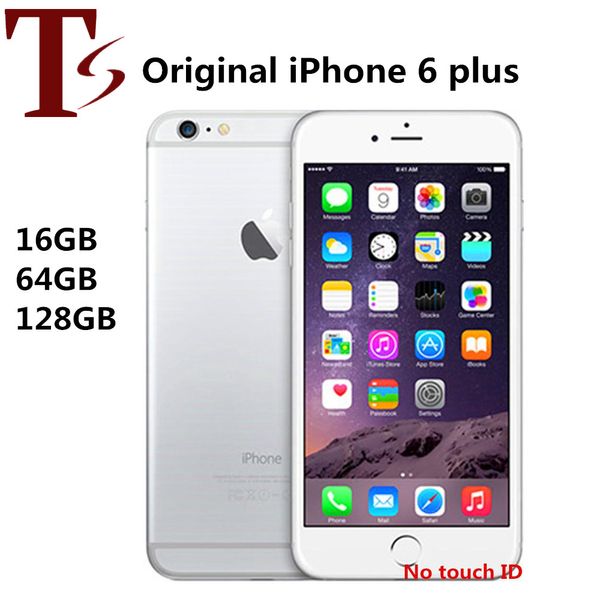 Generalüberholtes Original Apple iPhone 6 Plus ohne Fingerabdruck 5,5 Zoll A8 16/64/128 GB ROM IOS 8.0 MP entsperrtes LTE 4G-Telefon