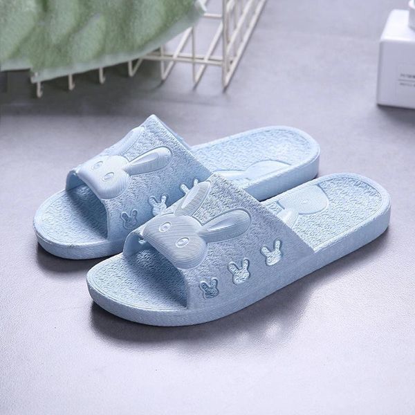 

fashion 2020 home slippers bathroom household slippers indoor couple home d2#2, Black