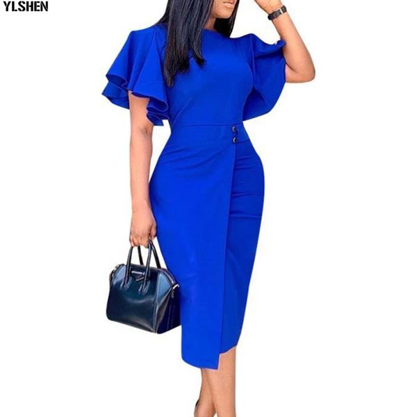 

african dresses for women african clothes africa dress dashiki ruffle sleeve clothing plus size summer ankara bodycon dress, Red