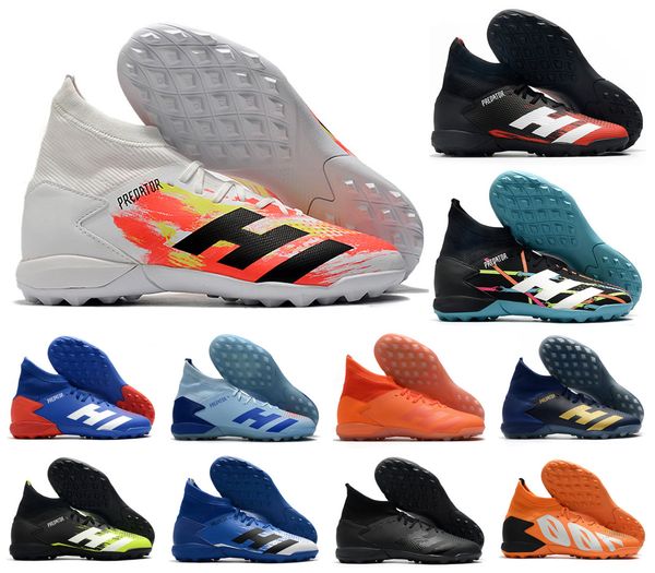 

2020 new predator 20.3 tf indoor turf pp paul pogba lace-up pink mens soccer football shoes 20+x cleats boots size us6.5-11