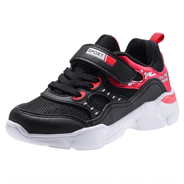 

season new 2020 jinjiang sneakers autumn light breathable double children's children's shoes mesh shoes for boys and girls, Black