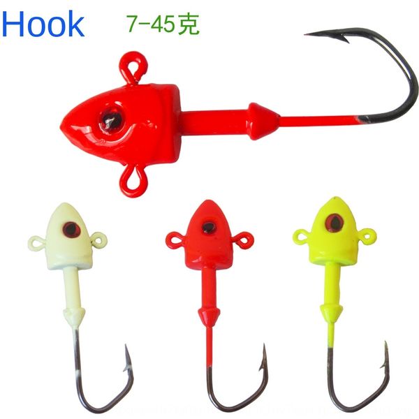 

luya рыбьего fishhead 7g -45g заостренный рот приводят рыбы в форме светящейся композитный провод крючок мягкой luminous приманки рыболовный