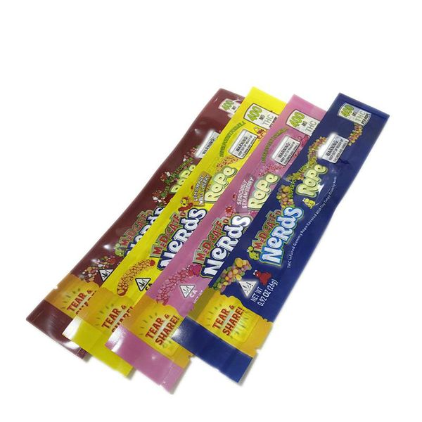 

nerds rope bags mylar empty packaging zipper bag vape dry herb tobacco flower candy ziplock retail candy nerdsrope bas package 6 types gcntp
