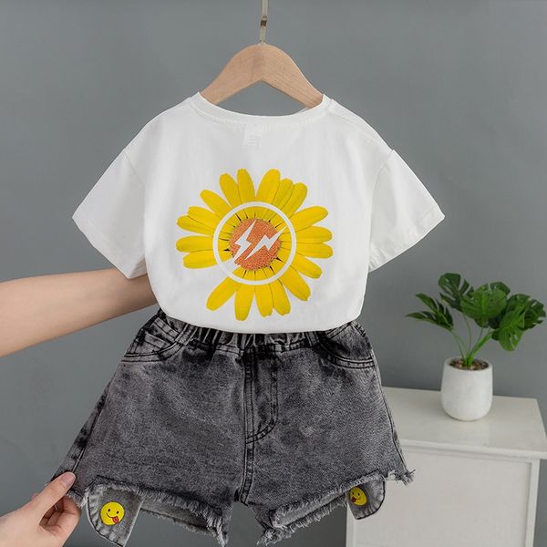 

unnah girls suit 2020 baby girl casual fan summer clothes girls little suit daisy sports western style children summer new little daisy spor
