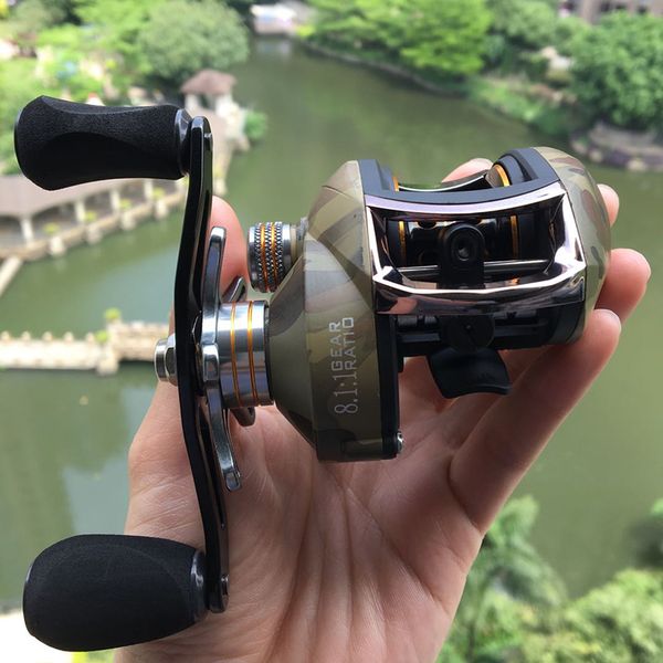 

2019 мультипликаторы катушка высокой скорости 8.1: 1 коэффициент шестерни 12 + 1 подшипники супер гладкая рыболовная катушка пресноводные ба