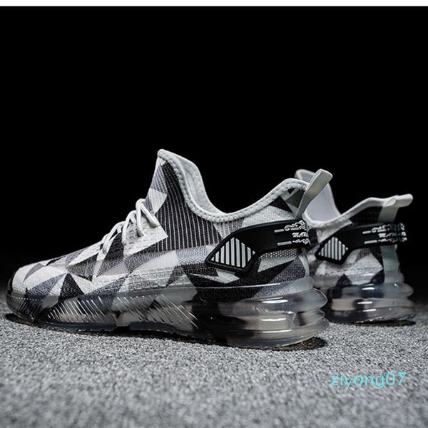 

fashion men shoes ventilate lace-up flat shoes colour mixture lucency jelly bottom men outdoors shoes sneakers z07, Black