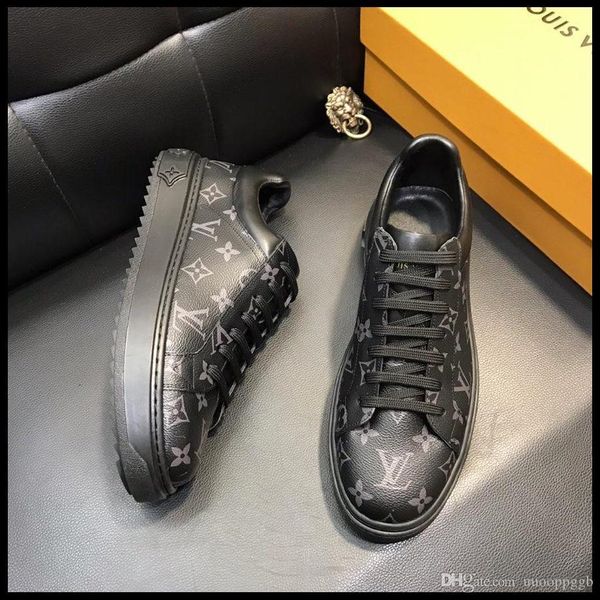 

2020 new product official website synchronous release luxury men's casual fashion shoes outdoor travel sports shoes original box, Black