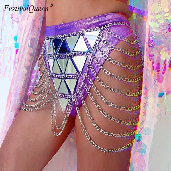 

festival queen bling sequins metal chain hollow skirt women summer package hip acrylic sequined nightclub mini skirt, Black