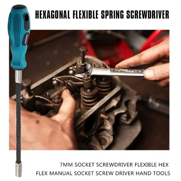 

7mm socket screwdriver flexible hex flex manual socket screw driver hand tools