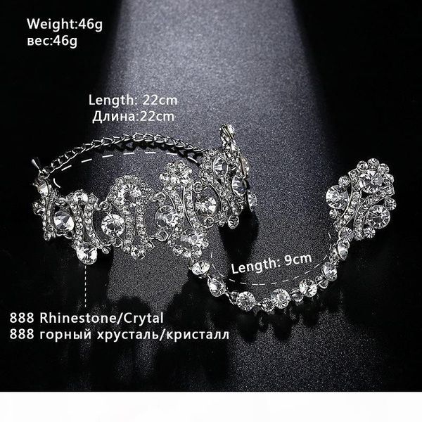 

dhgate роскошный геометрическая кристалл rhinestone свадебные браслеты браслеты серебро цвет свадьба обручальное ювелирные msl297, Golden;silver