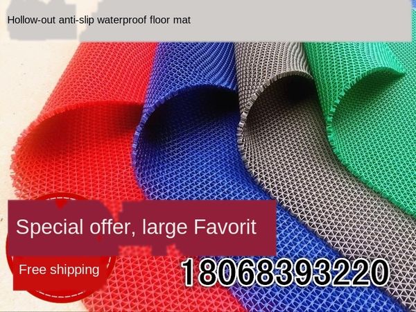 

mesh hollow rubber plastic bathroom shower pvc swimming pool bathroom floor non-slip non-slip mat mat