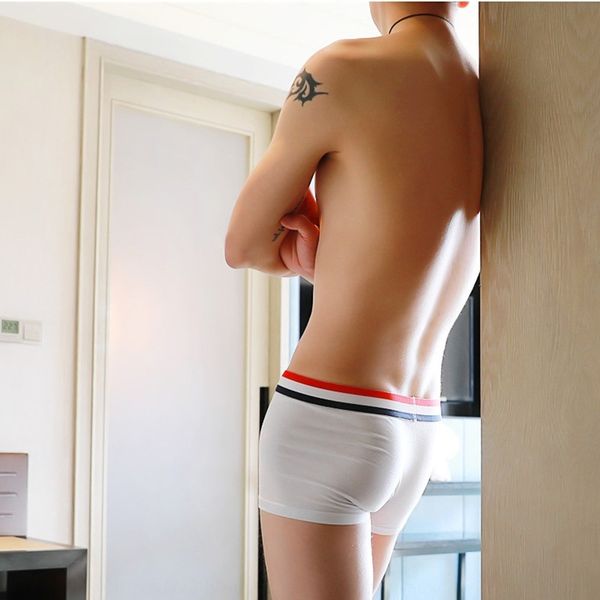 

tcjkh простой литературного элегантное мужского боксер белье середины талия хлопок мягкий дышащего комфортно качество ультрамодные бры трусы, Black;white