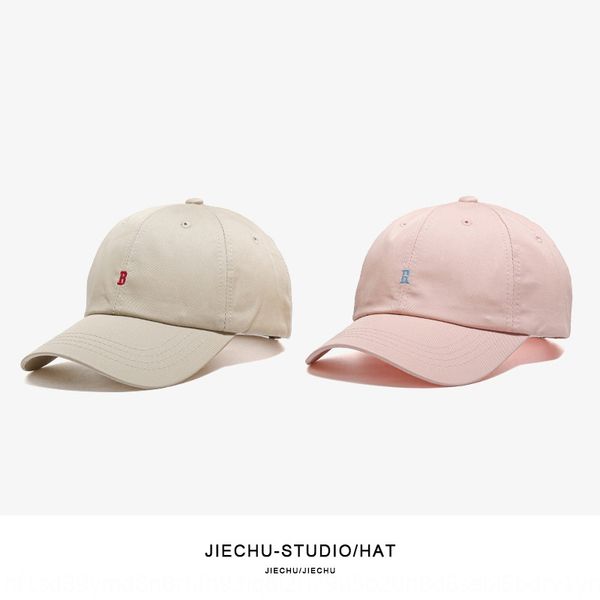

letter cap ins tide brand korean female hat female hat all-match niche tide brand pink net red soft small face, Blue;gray