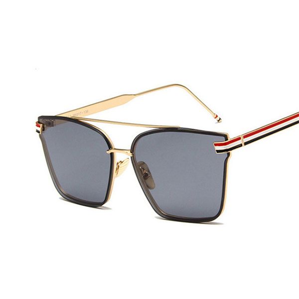 

splendor new designer simplicity ladies square sunglasses 2020 women men metal mirror sun glasses for female uv400, White;black