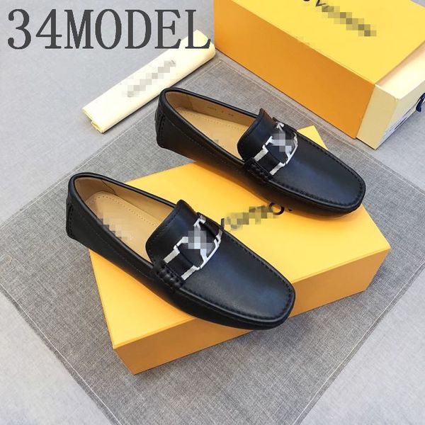 

fashion leather luxurious men shoes casual breathable loafers men genuine leather moccasins comfortable flat men shoes waterproof footwear, Black