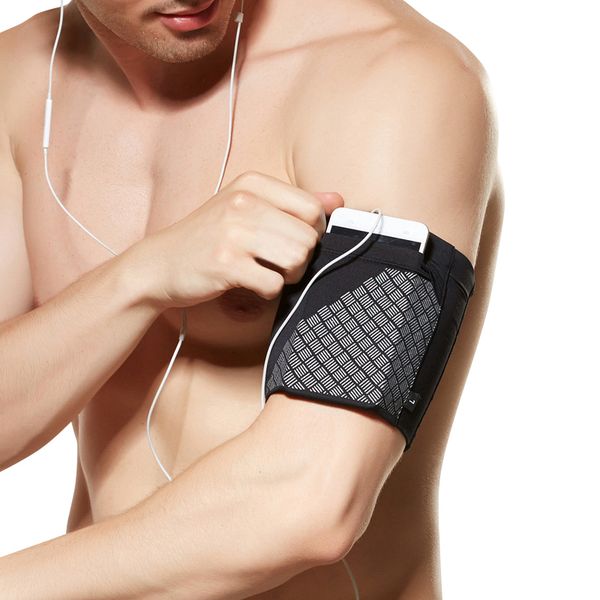 

reflective elastic sports wrist bag comfortable arm belt yoga mobile phone bag running
